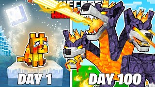 I Survived 100 Days as a LAVA WOLF in HARDCORE Minecraft [upl. by Aloysia248]