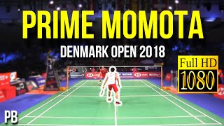 HD  Prime Momota BEST ANGLE  Kento Momota Denmark Open 2018  MS  FINAL  HIGHLIGHTS [upl. by Ransome]