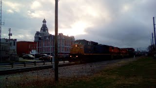 Afternoon EASTBOUND FWLI CFE09 CFERCPE GrainMixed Freight Train 11142024 [upl. by Dnomed304]