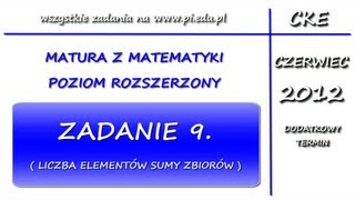 Zadanie 9 Matura czerwiec 2012 PR Podzielność Kombinatoryka [upl. by Idelson701]