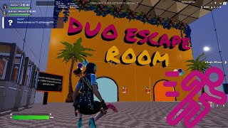 INCREDIBLE DUO ESCAPE ROOM  Fortnite Creative  By 7damian7 [upl. by Adnuhsor114]