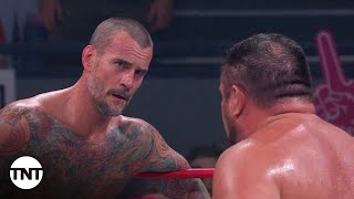 CM Punk and Samoa Joe Face Off In Owen Hart Semis  AEW Collision  TNT [upl. by Leitman572]