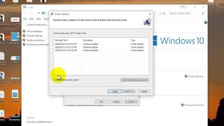 Do a system restore on Windows 10 [upl. by Rambort]