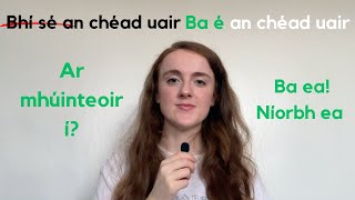 How to use the COPULA in Irish 💚 Past tense  conditional as Gaeilge [upl. by Ahsinert]