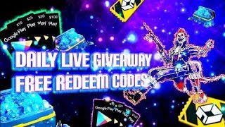 Custom Giveaway Redeem Code Giveaway Free Fire Live Stream Giveaway Redeem Code Giveaway [upl. by Nageem]