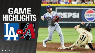 Dodgers vs Dbacks Game Highlights 83024  MLB Highlights [upl. by Lashoh]