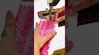 Lace trick  sewingtipsandtechniques sewinghacks [upl. by Tisbe]