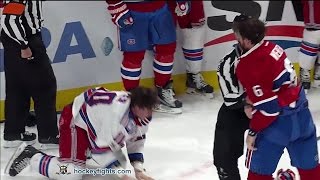 JT Miller vs Shea Weber Apr 14 2017 [upl. by Akieluz]