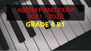 ABRSM Piano Exam 2021 2022 Grade 4 B1 Barbara Arens Moonbeams [upl. by Erickson]