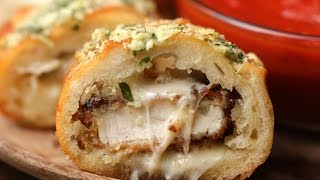 Chicken ParmesanStuffed Garlic Bread [upl. by Hgielar316]