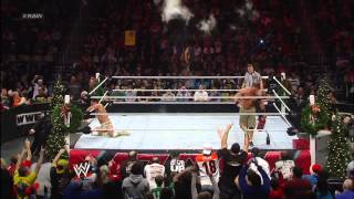 John Cena vs Alberto Del Rio  Miracle on 34th Street Fight Raw Dec 24 2012 [upl. by Ellezaj435]