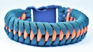 How to make the quotDragon Teethquot Paracord Survival Bracelet  Bored Paracord [upl. by Aicelef163]