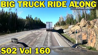 BIG TRUCK RIDE ALONG S02 VOL 160  Hwy 17 Near Wawa Ontario [upl. by Namsu]