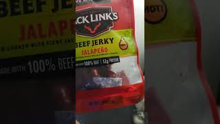 Jack links beef Jerky jalapeño flavor [upl. by Torrie]