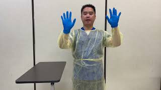 Credentia CNA Skill 8 Donning and removing PPE gown and gloves [upl. by Thanh463]