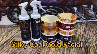 Silky Cool Gold Facial reviewBest whitening Gold Facial kitHonest reviewMakeupbyanam [upl. by Rednijar]