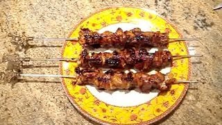 Soy Sauce Glazed Chicken Skewers Recipe [upl. by Alejandrina]