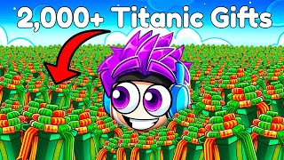 i Was Gifted 2069 Titanic Presents in Pet Sim 99 [upl. by Eerok]