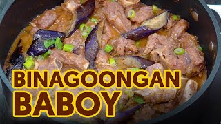 Binagoongan Baboy  Pork Ribs Binagoongan with Eggplant [upl. by Trish]