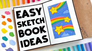 6 EASY Ways to FILL your Sketchbook [upl. by Halonna]