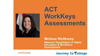 ACT WorkKeys Assessments  Melissa Woltkamp [upl. by Belsky740]