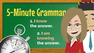 ACTIVE vs STATIVE Verbs  English Grammar Lesson [upl. by Charmian]