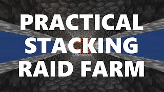 Minecraft Elegance Practical Stacking Raid Farm 128k dph Java 116120 DOES NOT WORK in 121 [upl. by Tesler312]