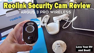 Reolink Argus 3 Pro Wireless Security Camera  Features and Demos [upl. by Nneb]