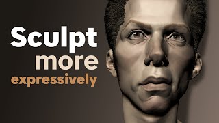 How to sculpt more expressive heads in Zbrush [upl. by Anilosi493]