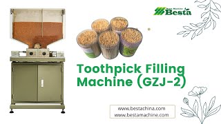 Toothpick Filling Machine Toothpick Packing Machine by Plastic Bottle [upl. by Neerual230]