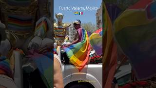 🏳️‍🌈Pride parade in Puerto Vallarta Mexico 🇲🇽 shorts travel pride city mexico [upl. by Riane]