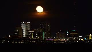 Moonrise timelapse over the St Johns River Jacksonville [upl. by Yllim166]