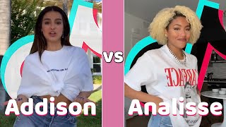 Addison Rae Vs Analisse World TikTok Dances Compilation 2020 [upl. by Seve]