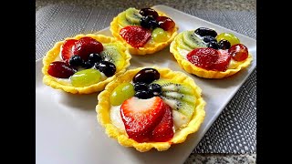 The best Fruit tarts  Tartelettes aux fruits  تارت الفاكهة [upl. by Aseiram]