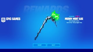 How To Get MINTY PICKAXE for FREE in Fortnite Chapter 4 Merry Mint Axe Code [upl. by Ecital]