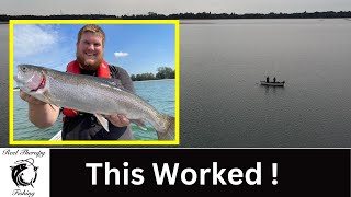 Hanningfield Reservoir Fishing  Rainbow Trout On Lob Worm Predator Fishing SpinningLure Fishing [upl. by Cordelia508]