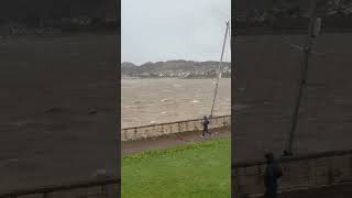 STORM DARRAGH Stranded These Boats In Conwy Harbour  RED WIND WARNING AREA [upl. by Vince145]