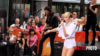 Miley Cyrus quotWrecking Ballquot live on The Today Show [upl. by Lleirbag780]