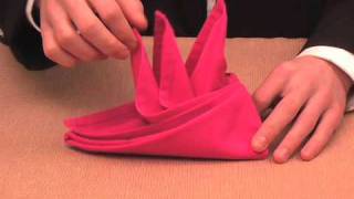 CaterTown Napkin How To Fold The Roaring Rooster [upl. by Auohc438]