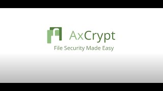 How to use AxCrypt [upl. by Meyeroff335]