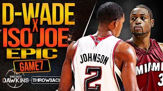 Joe Johnson vs Dwyane Wade EPiC Game 7 Duel 🔥🔥  2009 ECR1  Heat vs Hawks  VintageDawkins [upl. by Nioe]