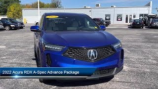 2022 Acura RDX ASpec Advance Package Sport Utility Findlay Tiffin Bowling green Ottawa and Kent [upl. by Anai]