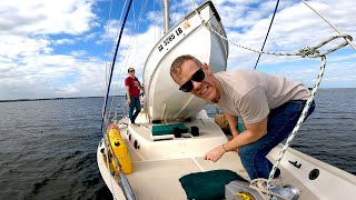 NEW ADVENTURE BEGINS  Handling Our 12ft Tinnie Without Dinghy Davits  Sailboat Story 262 [upl. by Pirri]