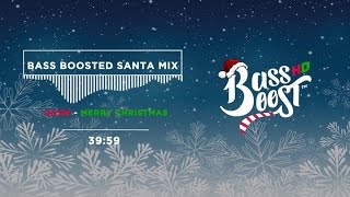 Bass Boosted Christmas Music Mix  Trap Santa 🎅 [upl. by Nahtam]