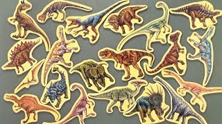 20 Dinosaur Magnets Collection  Tyrannosaurus Spinosaurus Velociraptor Stegosaurus [upl. by Carilyn]