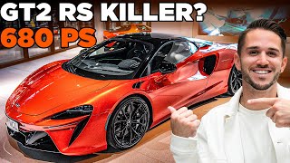 318 kmh im 680PS McLaren Artura 🧡  Ist er ein GT2 RS Killer [upl. by Hassi]