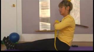 Pilates Theraband Exercises  Pilates Theraband Exercises Rowing Front [upl. by Llertram778]