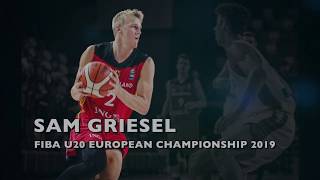 Sam Griesel FIBA U20 Europe 2019 Highlights [upl. by Alenairam]