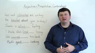 Adjective amp Preposition Combinations English Grammar [upl. by Ik23]