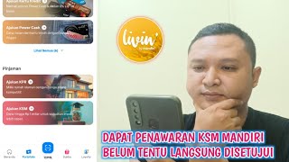 CARA MENGAJUKAN KSM MANDIRI DI LIVIN BY MANDIRI 2024 [upl. by Blight]